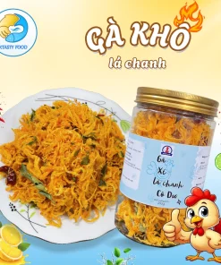 Khô gà lá chanh thơm ngon đặc sản miền Trung hộp 250g